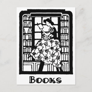 Liebt Bücher zu lesen Postkarte