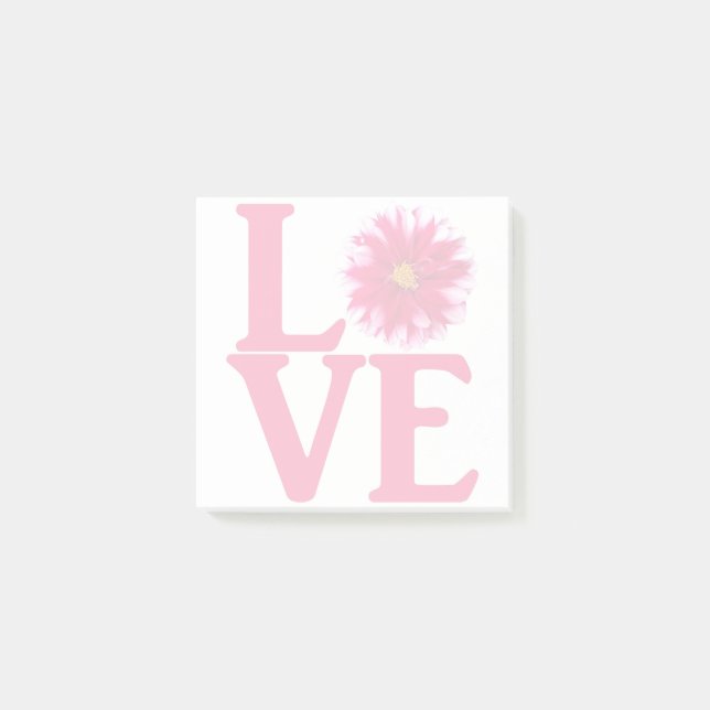 Liebt Dahlia Classic Post-it Klebezettel (Vorderseite)