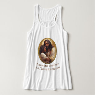 Liebt einander christlich tank top