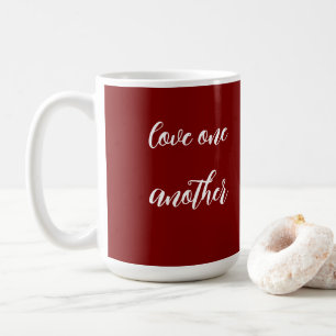 Liebt einander Kaffeetasse