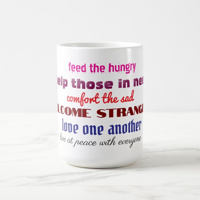 Liebt einander Kaffeetasse (Mittel)