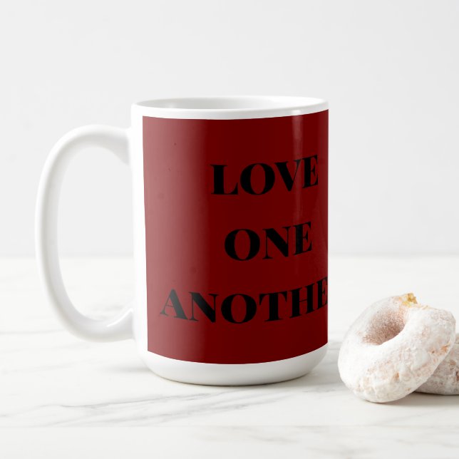 Liebt einander Kaffeetasse (Mit Donut)