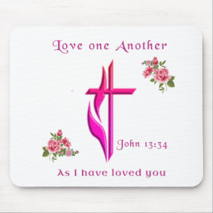 Liebt einander mousepad