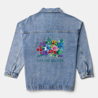 Liebt einander Phoebe Floral Inspirierend Jeansjacke
