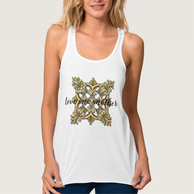 Liebt einander Tank Top (Vorderseite)