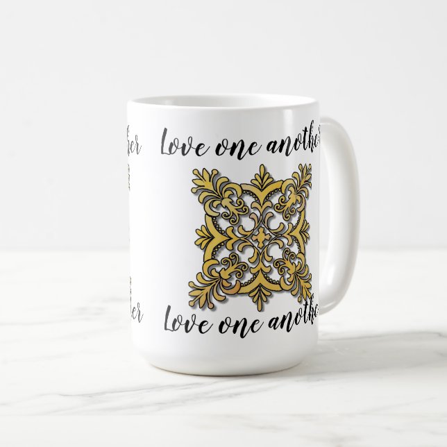 Liebt einander Tank Top Kaffeetasse (VorderseiteRechts)