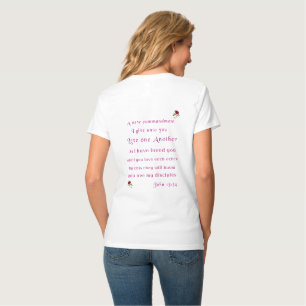 Liebt einander, wie ich euch geliebt habe 2-seitig T-Shirt