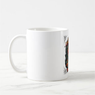Liebt Halloween Skelett Vogelscheuche Vollmond Kür Kaffeetasse