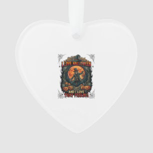 Liebt Halloween Skelett Vogelscheuche Vollmond Kür Ornament