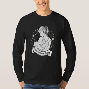 Liebt in jedem Tropfen Mom Blumen Boho Stillen T-Shirt