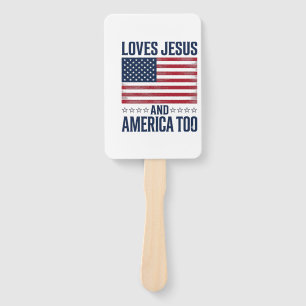 Liebt Jesus und Amerika zu patriotisch christliche Fächer