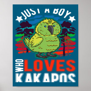 Liebt Kakapos Neuseeland-Papagei Ka Poster