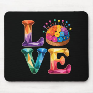 Liebt Nähen Quilten N Kissen Regenbogen Handwerker Mousepad