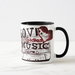 Liebt Oldies-Musik 2 Tasse