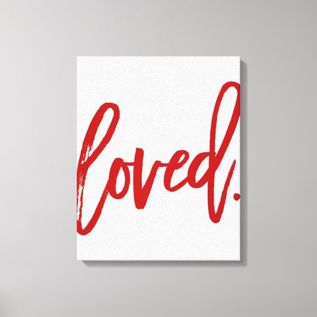 LIEBT. Typografie Leinwanddruck (Vorderseite)