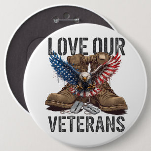 Liebt unsere Veteranen Button