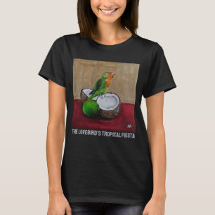 Liebvogels Tropische Fiesta-Malerei von Alfred Fox T-Shirt