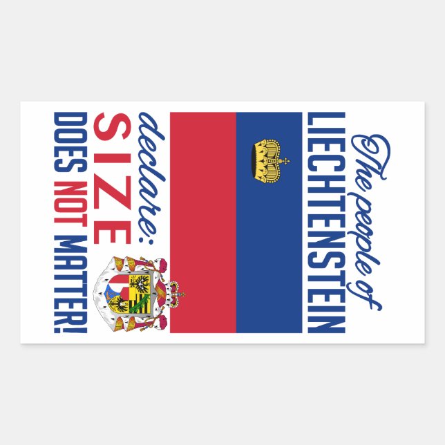 Liechtenstein-Aufkleber Rechteckiger Aufkleber (Vorderseite)