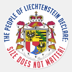 Liechtenstein-Aufkleber Runder Aufkleber