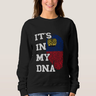 Liechtenstein Es Ist In Meiner DNA Daumenabdruck L Sweatshirt