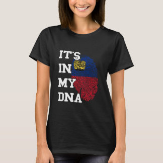 Liechtenstein Es Ist In Meiner DNA Daumenabdruck L T-Shirt