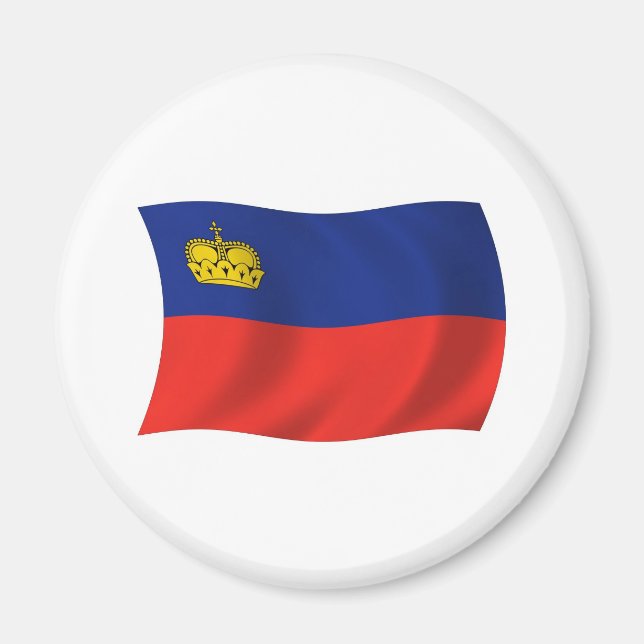 Liechtenstein Flag Magnet (Vorne)