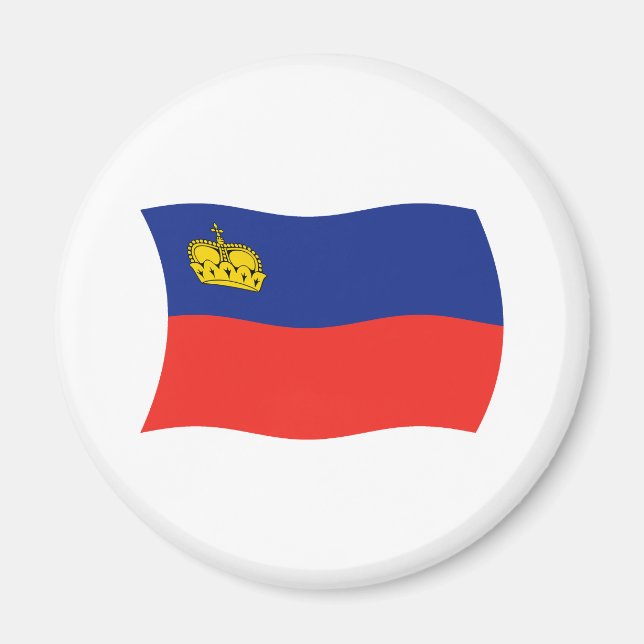Liechtenstein Flag Magnet (Vorne)
