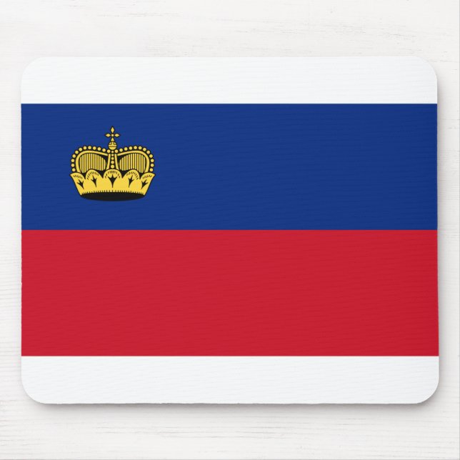 Liechtenstein Flag Mousepad (Vorne)