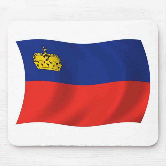 Liechtenstein Flag Mousepad (Vorne)