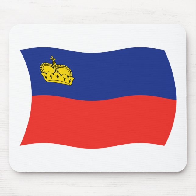 Liechtenstein Flag Mousepad (Vorne)