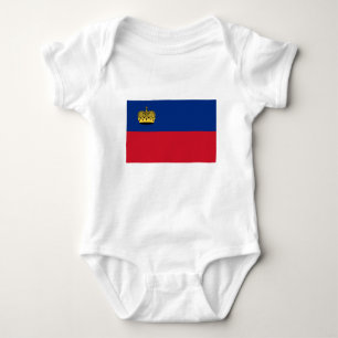 Liechtenstein-Flagge Baby Strampler