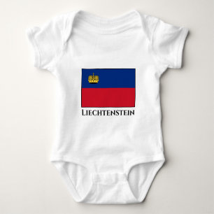 Liechtenstein-Flagge Baby Strampler