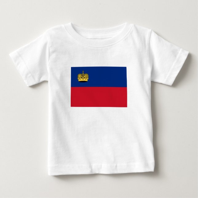 Liechtenstein-Flagge Baby T-shirt (Vorderseite)