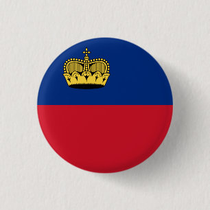 Liechtenstein-Flagge Button