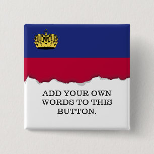 Liechtenstein-Flagge Button