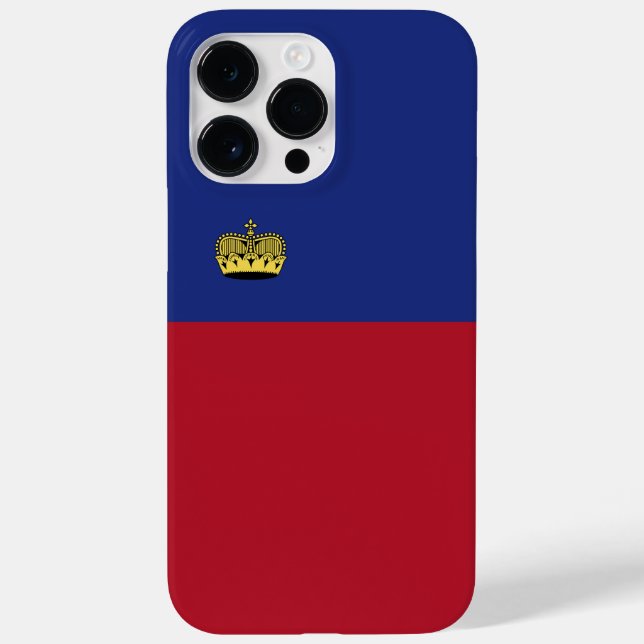 Liechtenstein-Flagge Case-Mate iPhone 14 Pro Max Hülle (Rückseite)