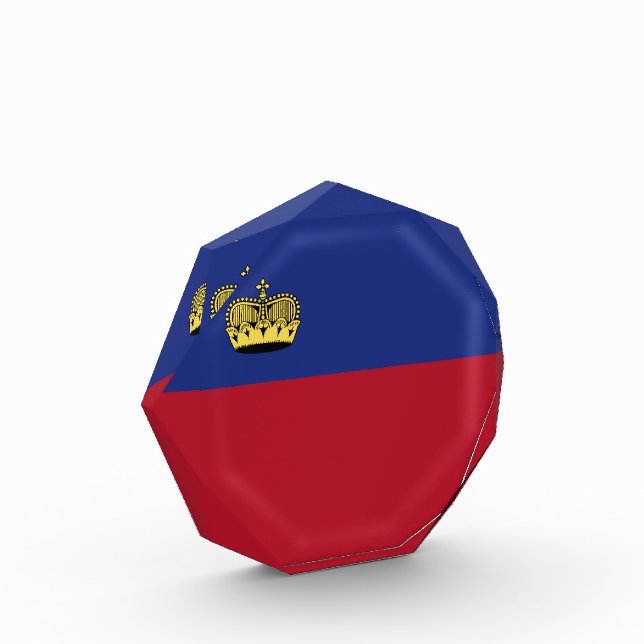 Liechtenstein-Flagge Fotoblock (Links)