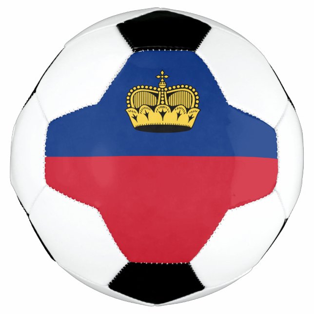 Liechtenstein-Flagge Fußball (Vorderseite)
