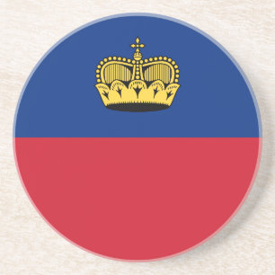 Liechtenstein-Flagge Getränkeuntersetzer