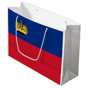 Liechtenstein-Flagge Große Geschenktüte