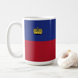 Liechtenstein-Flagge Kaffeetasse