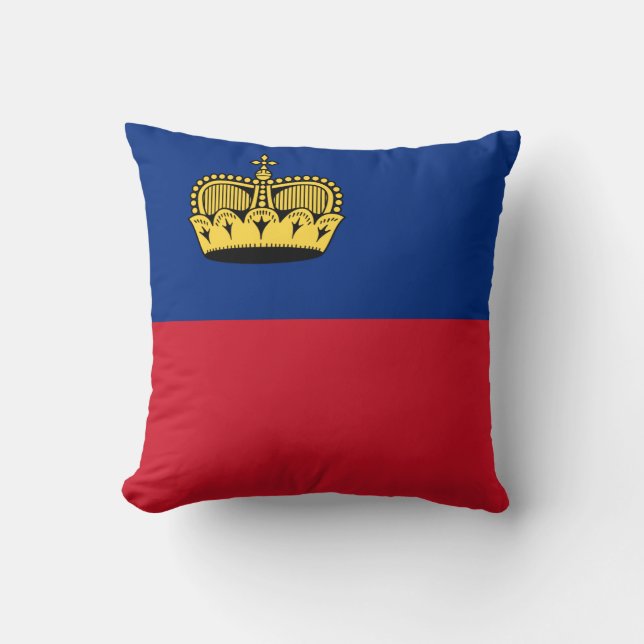 Liechtenstein-Flagge Kissen (Vorderseite)