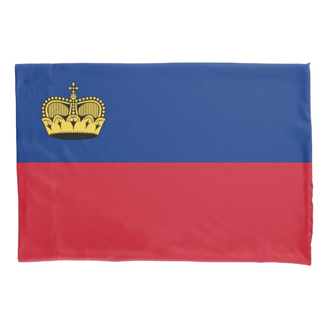 Liechtenstein-Flagge Kissenbezug (Vorderseite)
