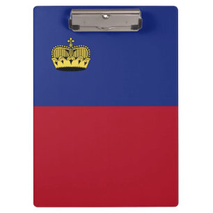 Liechtenstein-Flagge Klemmbrett