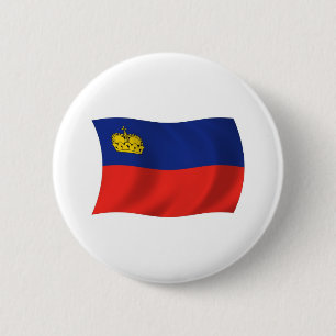 Liechtenstein-Flagge-Knopf Button