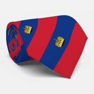 Liechtenstein-Flagge Krawatte