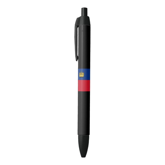 Liechtenstein-Flagge Kugelschreiber (Oberseite (Vertikal))