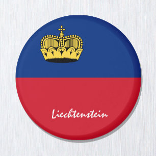 Liechtenstein - Flagge / Liechtenstein - Reisen /  Magnet