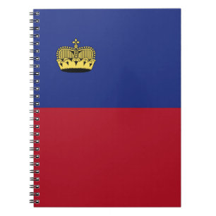 Liechtenstein-Flagge Notizblock