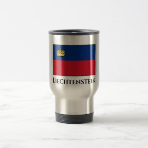 Liechtenstein-Flagge Reisebecher